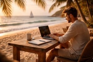 Digitális Nomád életmód: Munkavégzés a tengerpartról – valóság vagy mítosz?