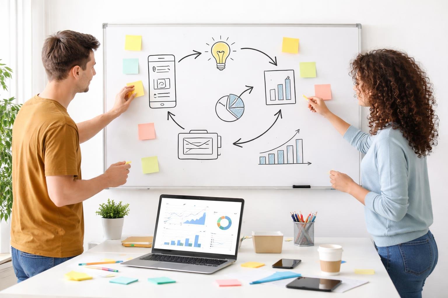 Lean startup környezetben az induló vállalkozó gyors kísérleteket futtat és tanul.